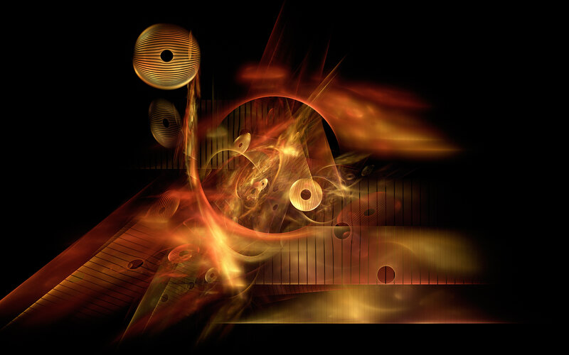 Abstract musical energy visualization
