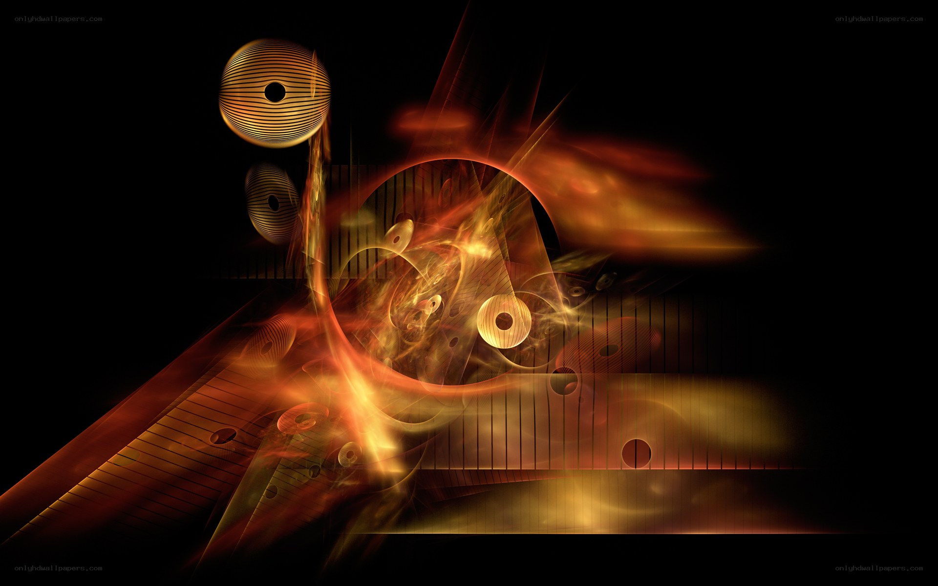 Abstract musical energy visualization