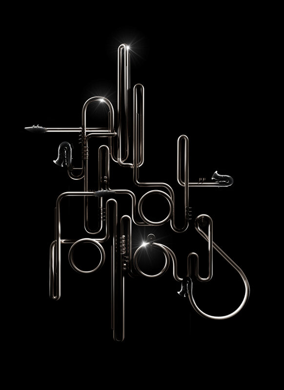 abstract musical instrument art