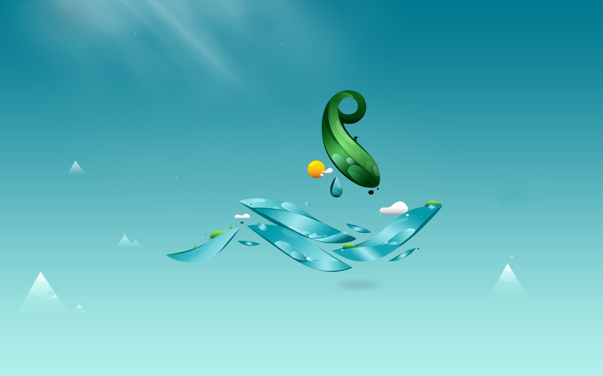 abstract nature scene