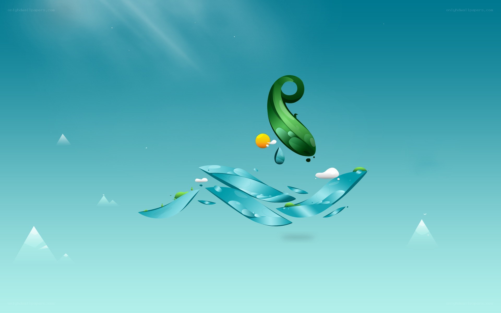 abstract nature scene
