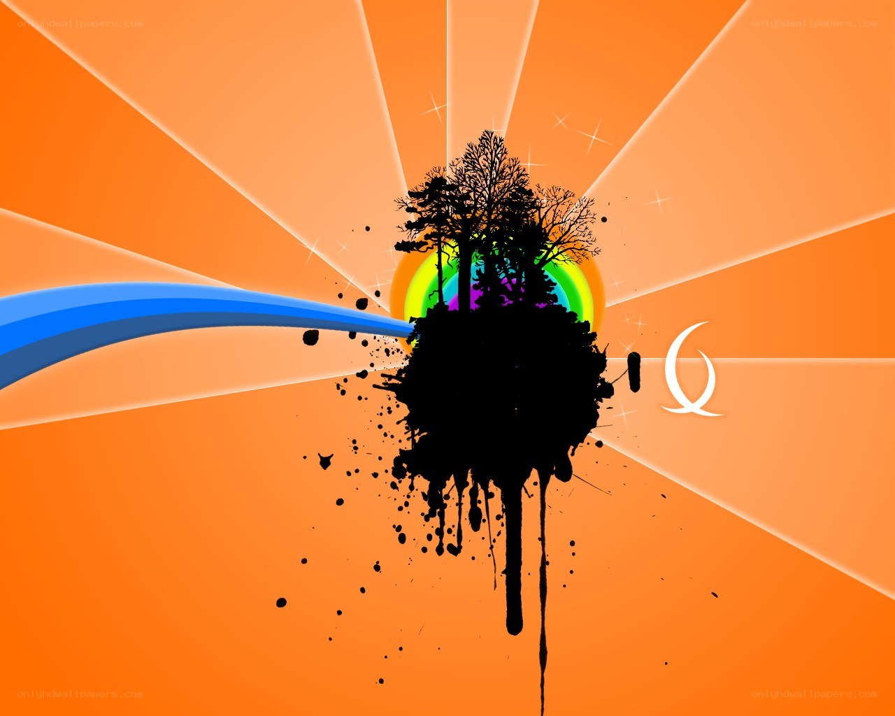 abstract nature splash art