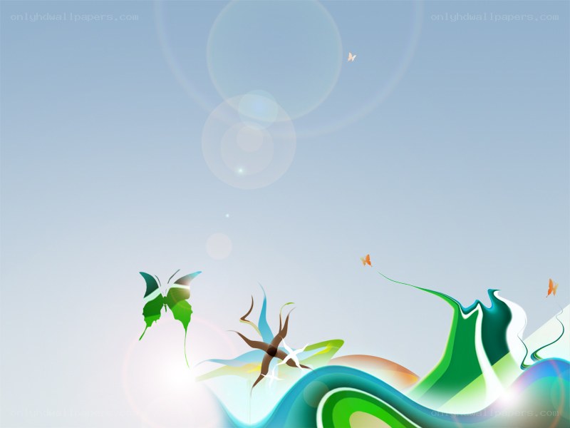 abstract nature with butterflies