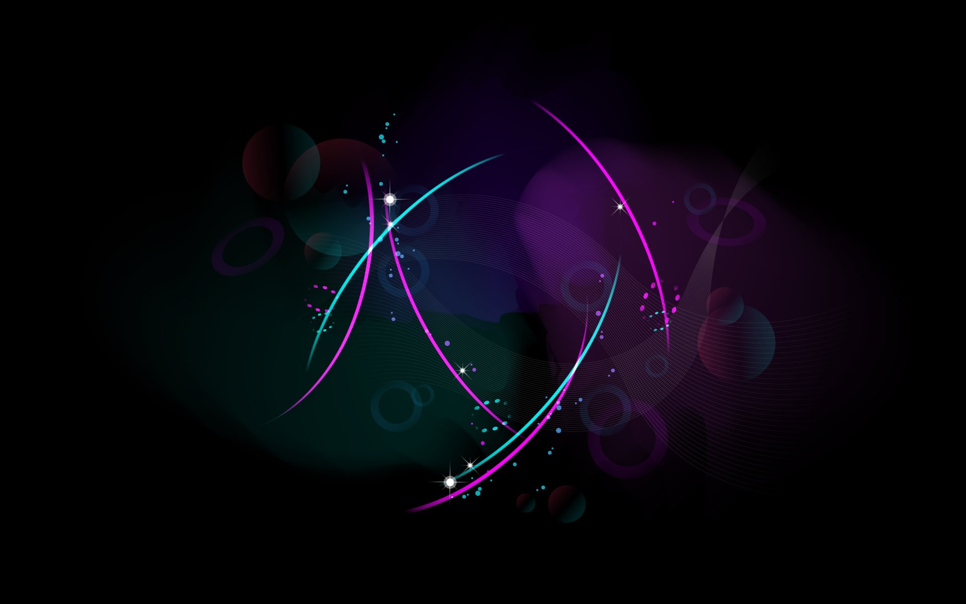 Abstract neon light design