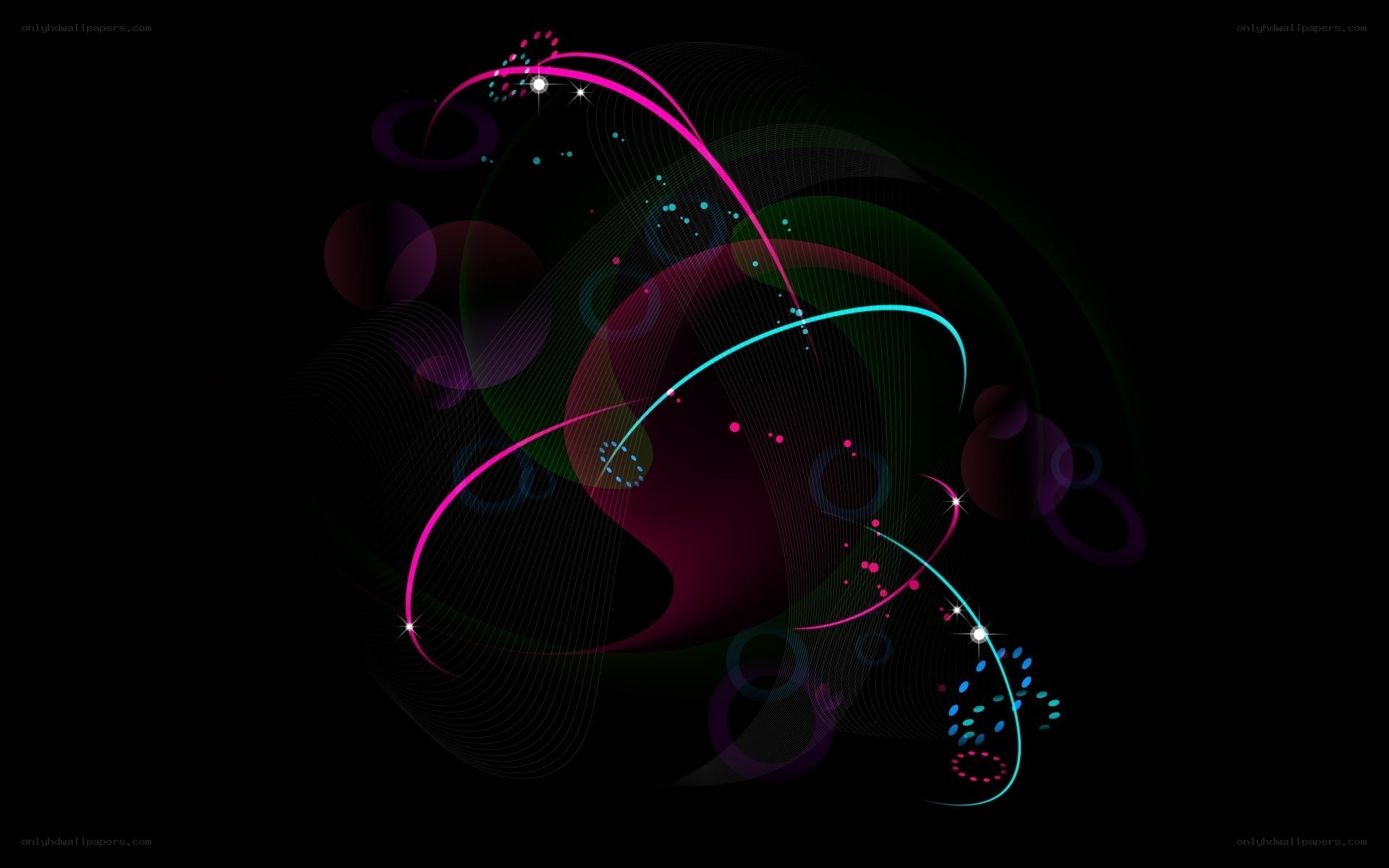 Abstract neon light design