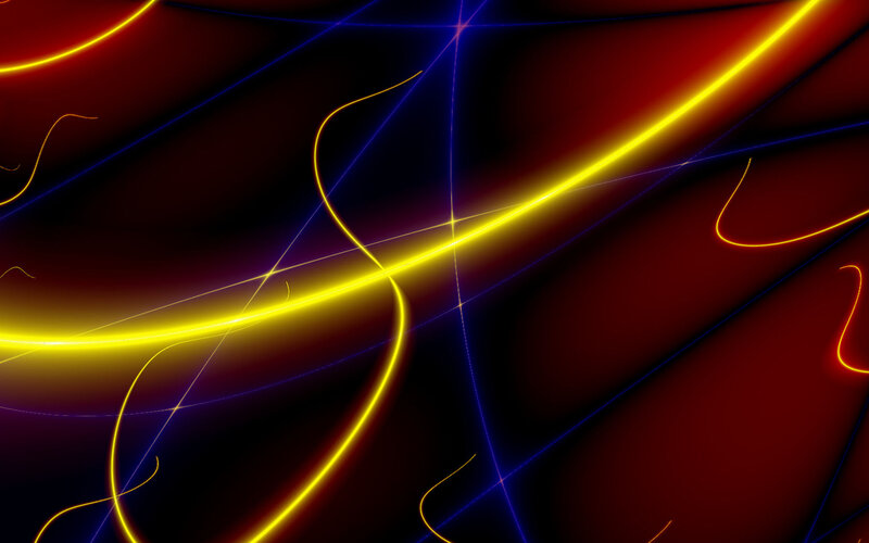 Abstract neon light lines