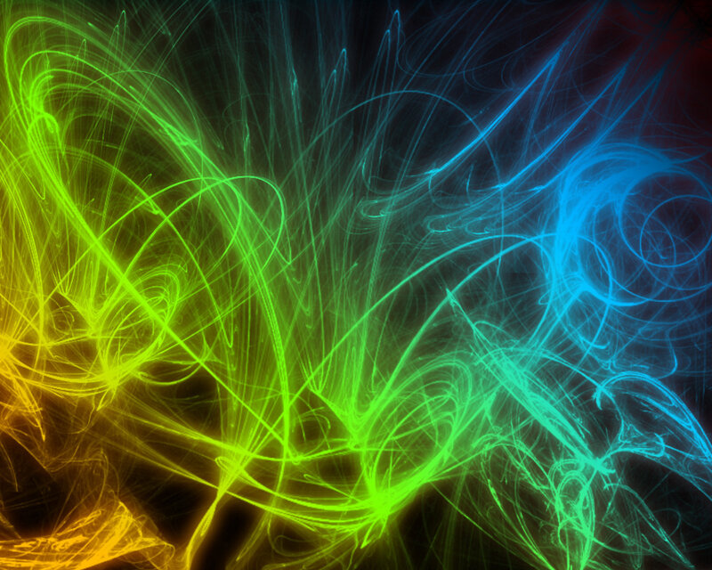 Abstract neon light streaks