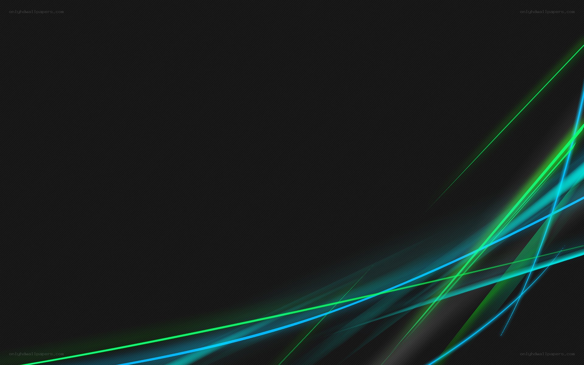 abstract neon lines on black