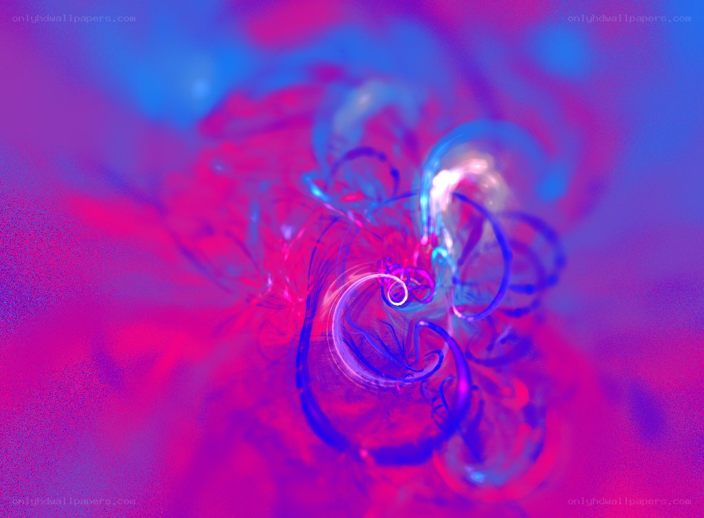 Abstract neon swirls