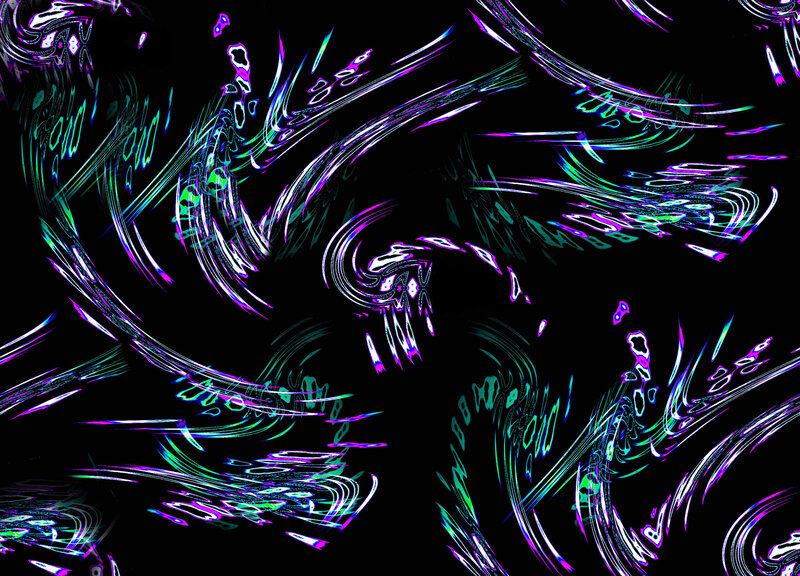 Abstract Neon Swirls — Purple