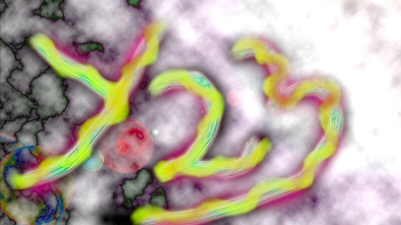 abstract neon text x23