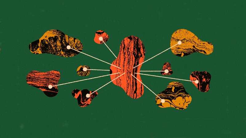 Abstract Network Illustration — Green