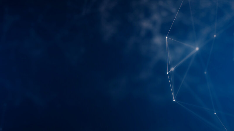 Abstract Network Pattern — Blue, Calm