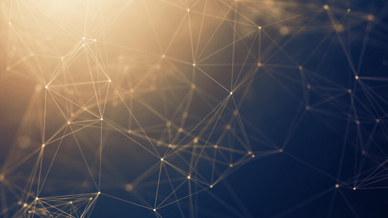 Abstract Network Pattern — Gold