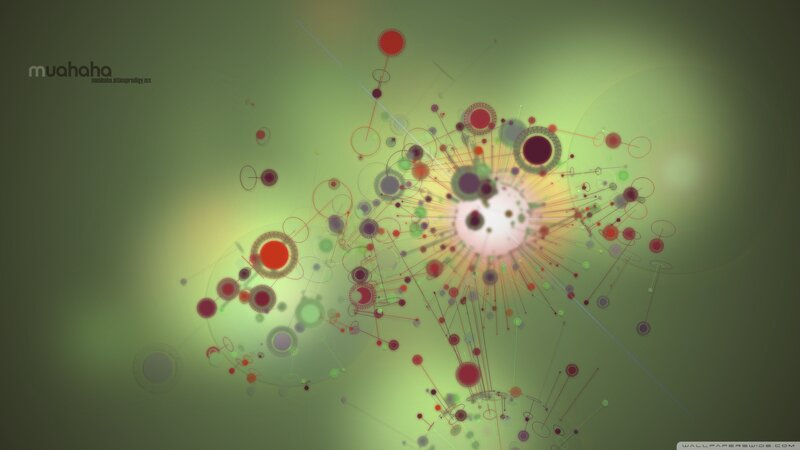 Abstract Network Pattern — Green
