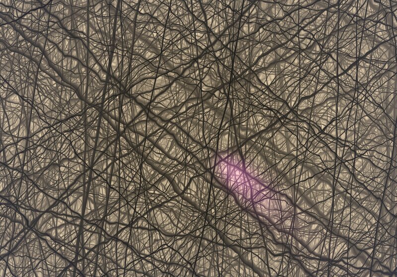 abstract network pattern with light