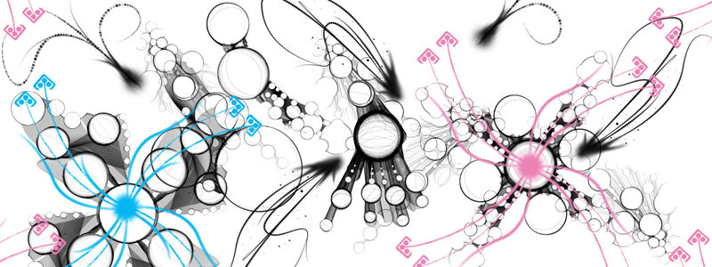 Abstract Network Patterns — Black