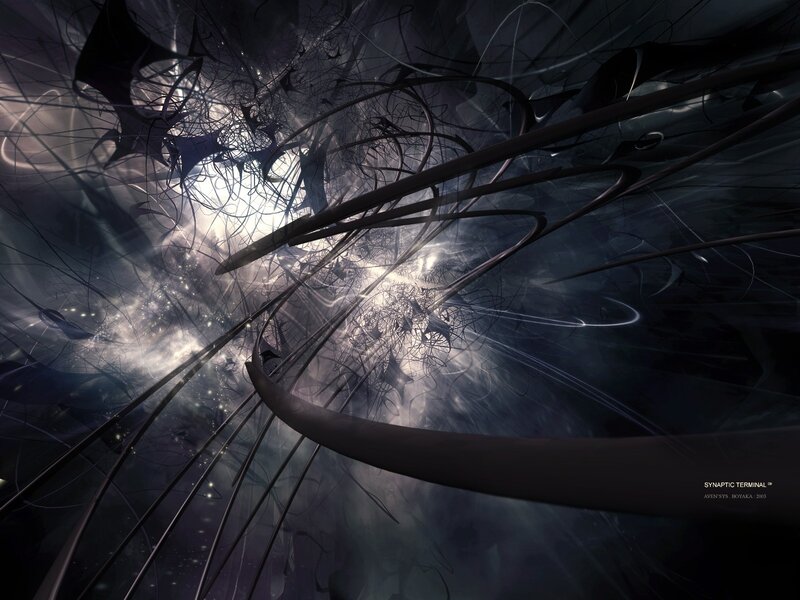 Abstract Network Structure — Black, Dramatic, Digital Art