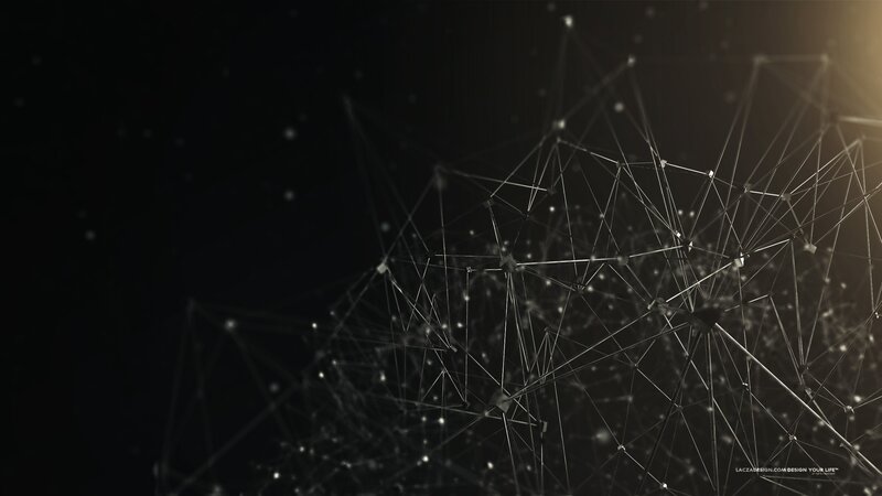Abstract Network Structure — Black