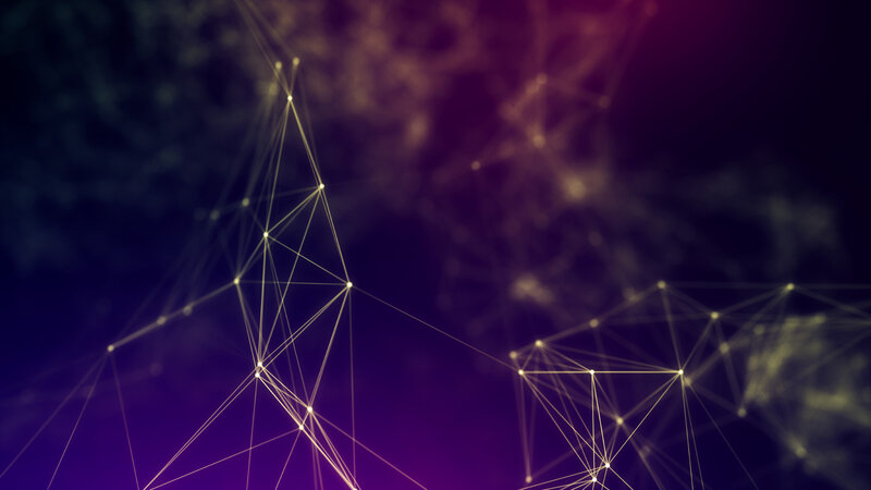 Abstract Network Structure — Purple