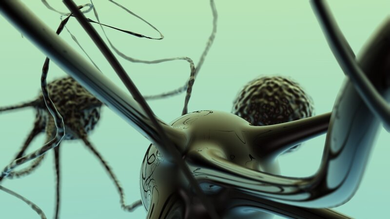 Abstract Neural Network — Teal
