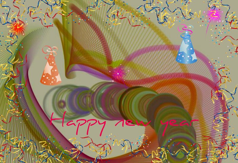 Abstract New Year Design