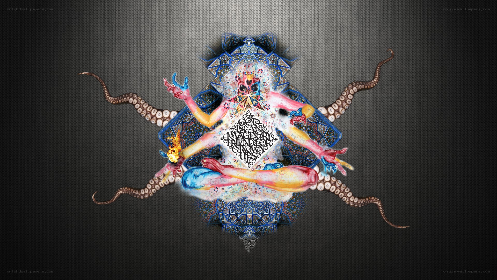 abstract octopus mandala art