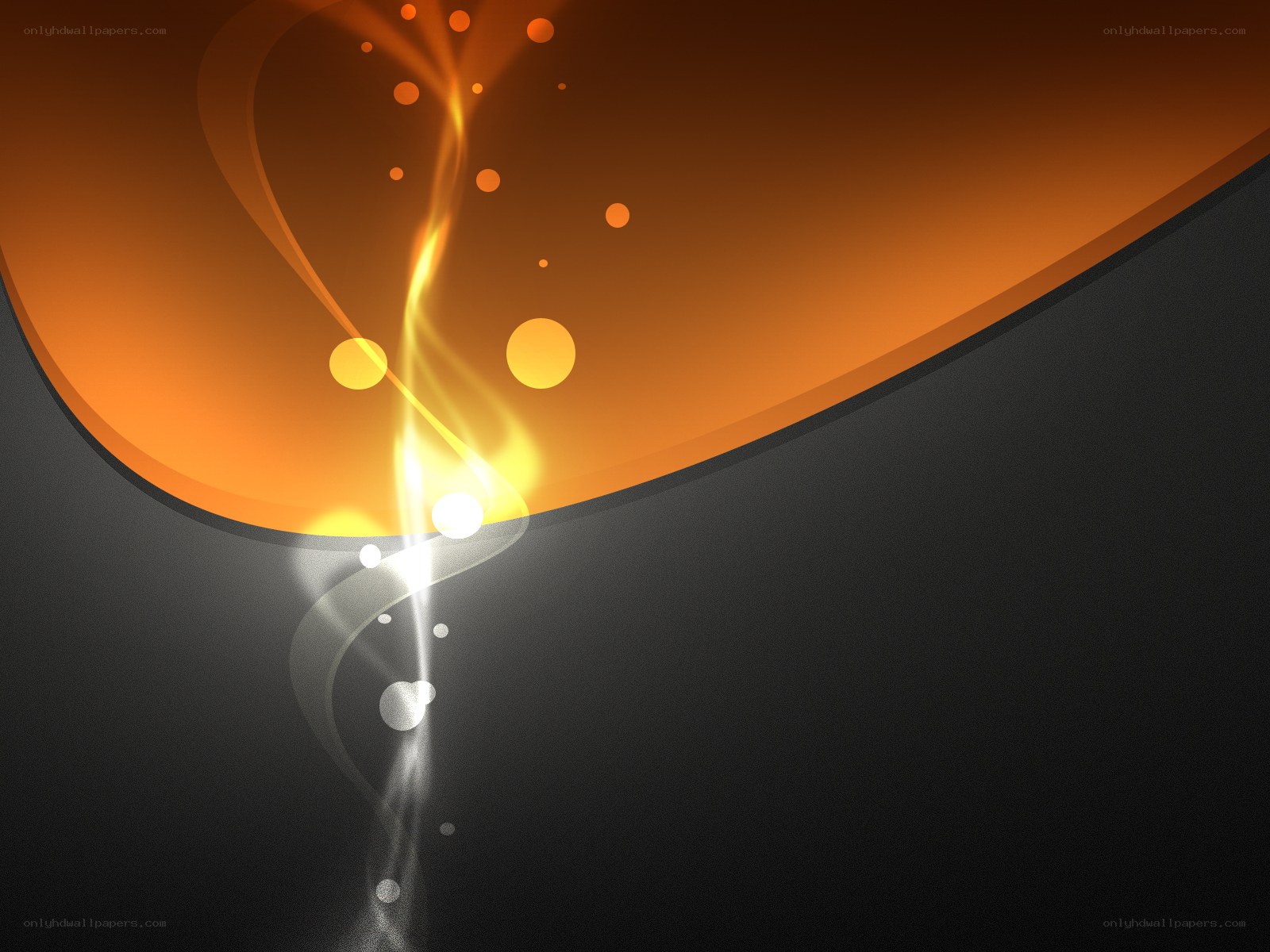 Abstract orange and black design