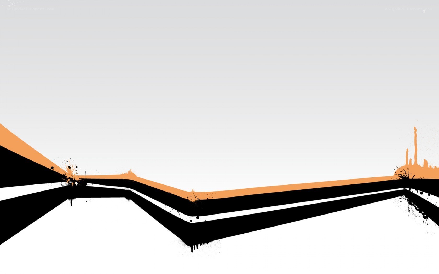 abstract orange and black design