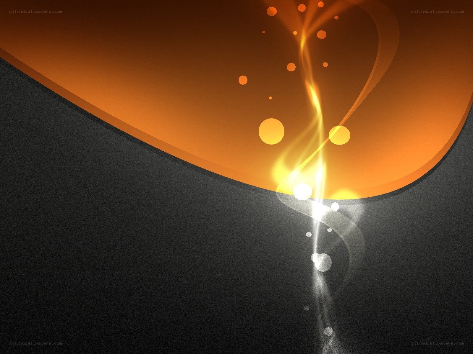 Abstract orange and black design