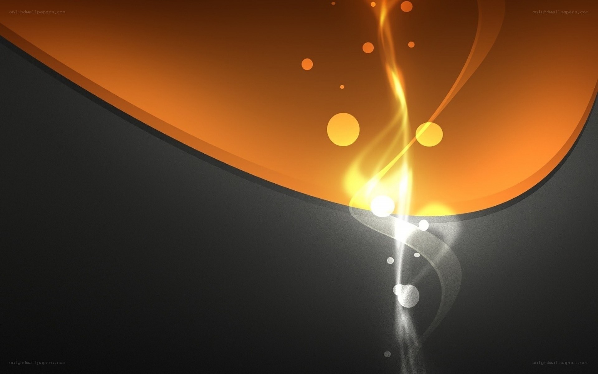 abstract orange and black design
