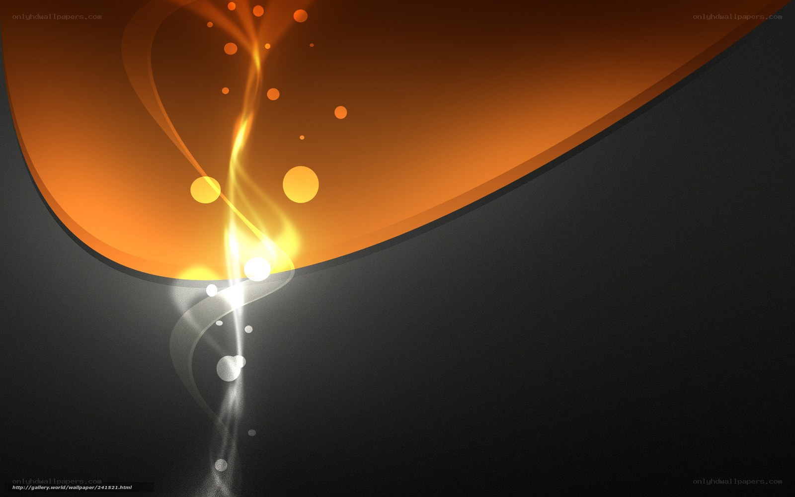 Abstract orange and black design