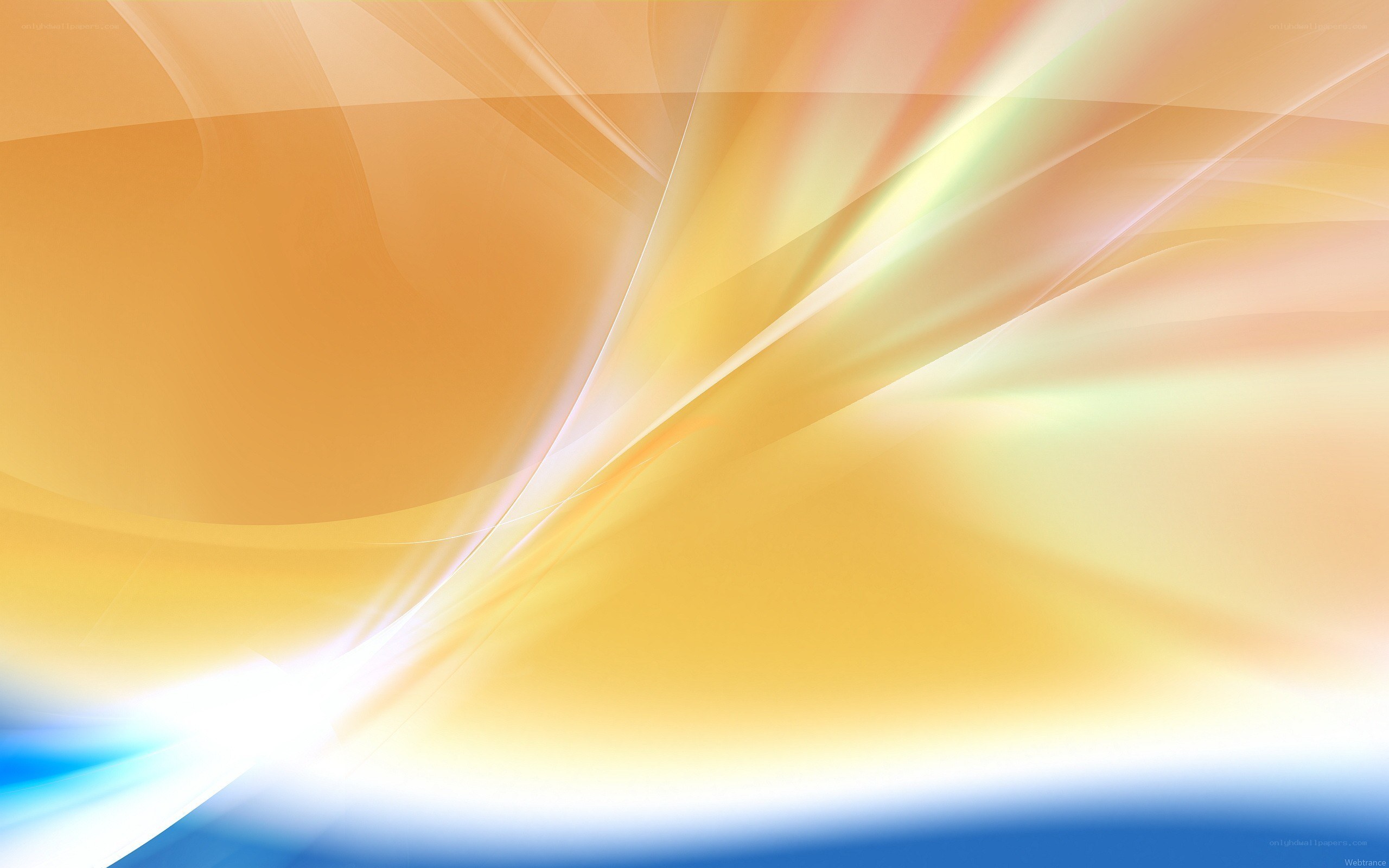Abstract orange and blue design