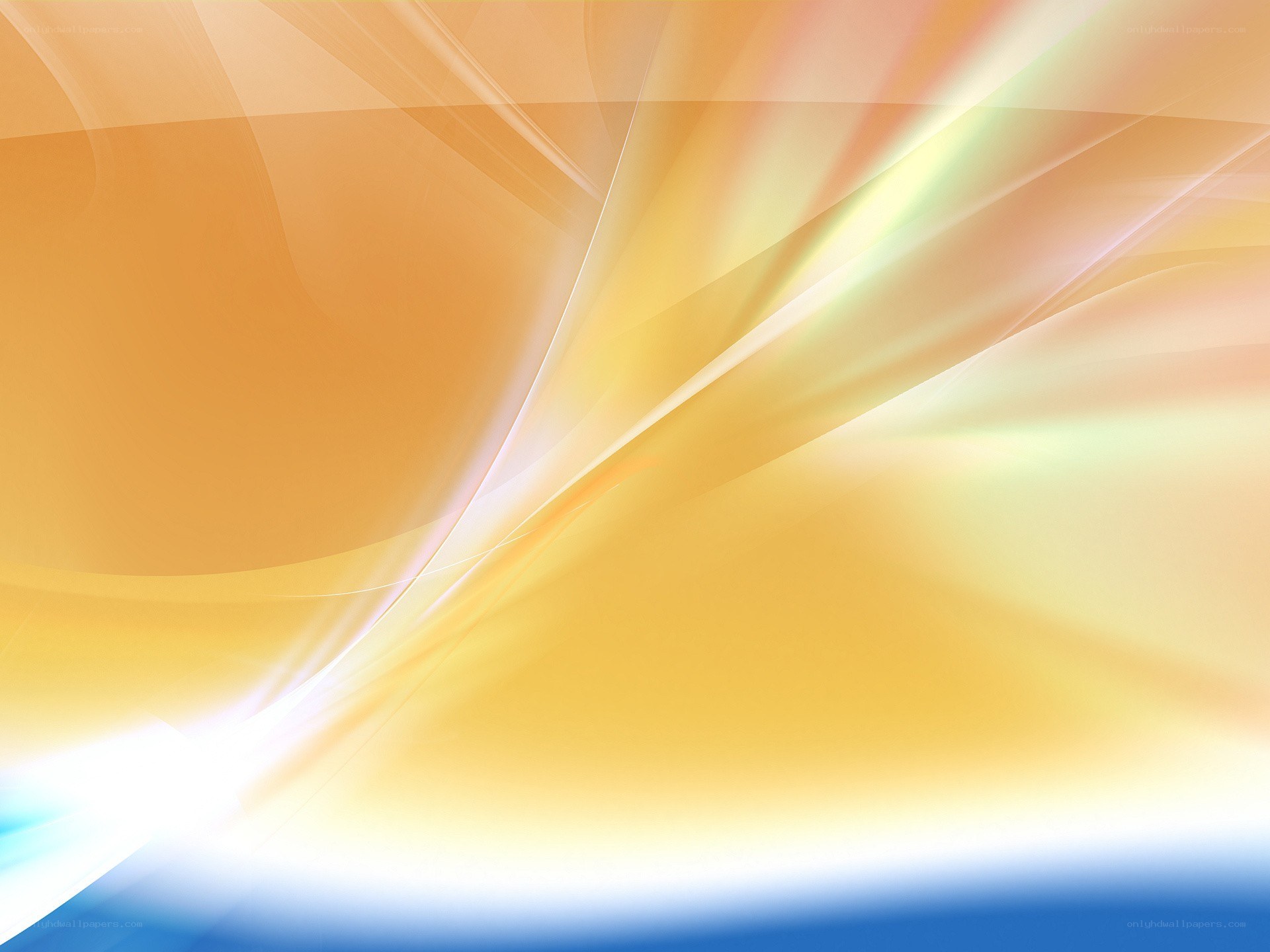 abstract orange and blue design