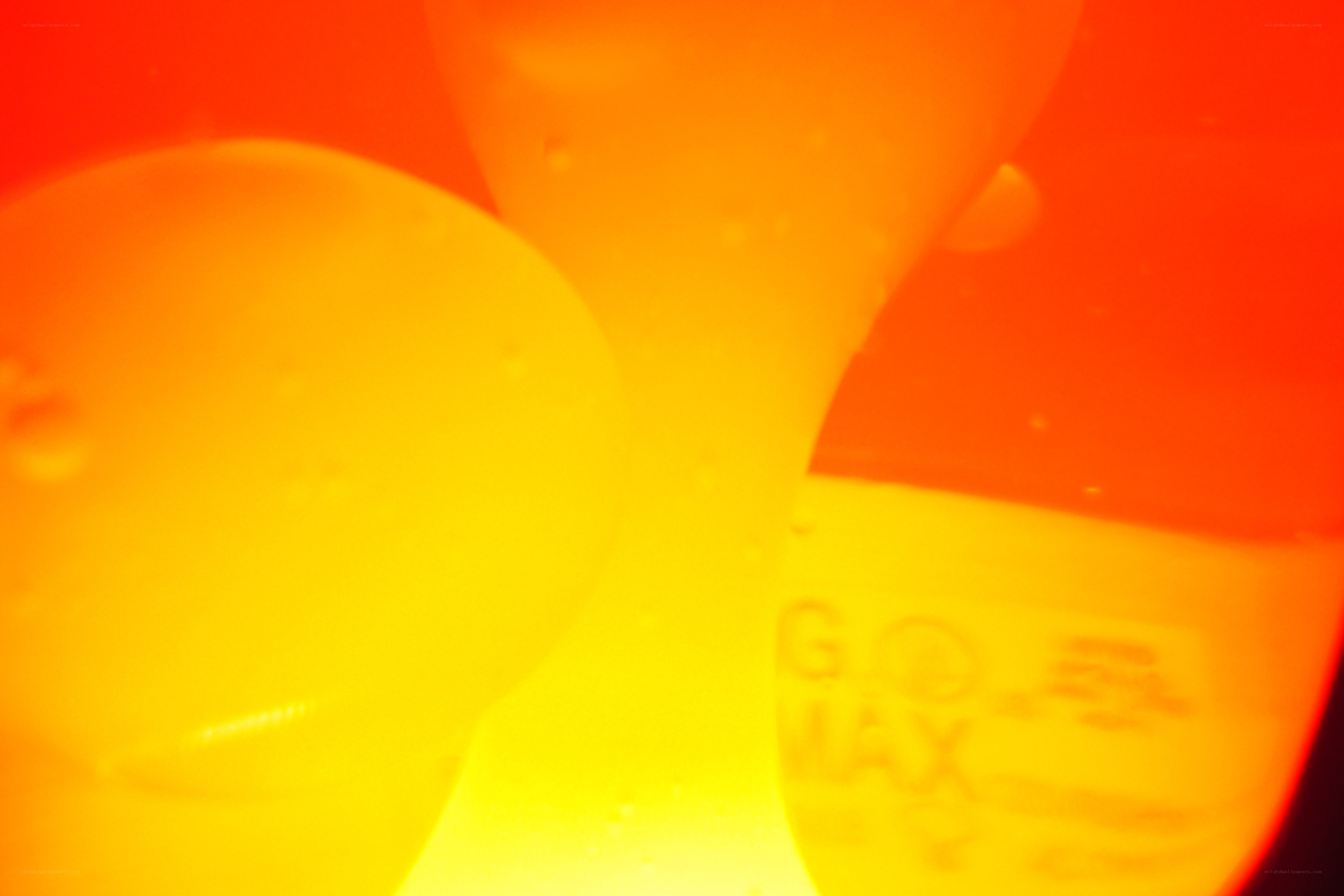 abstract orange and yellow shapes