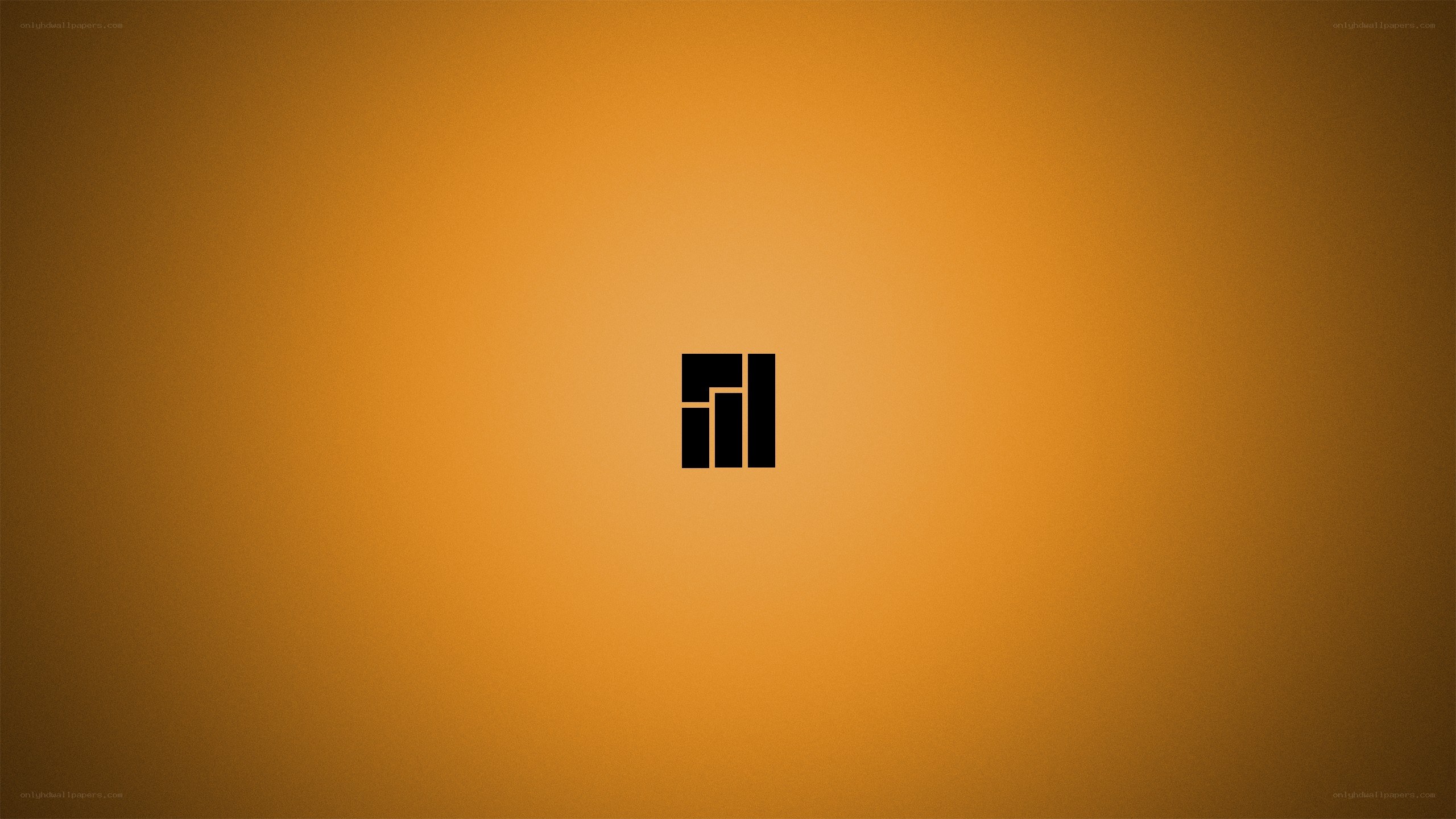 abstract orange background with logo