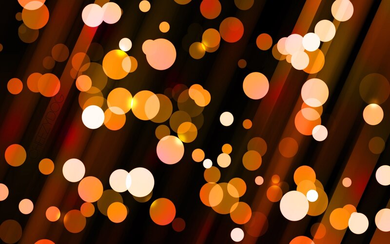 abstract orange bokeh lights