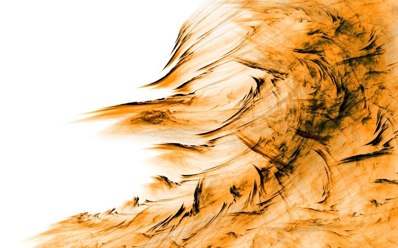 abstract orange brush strokes