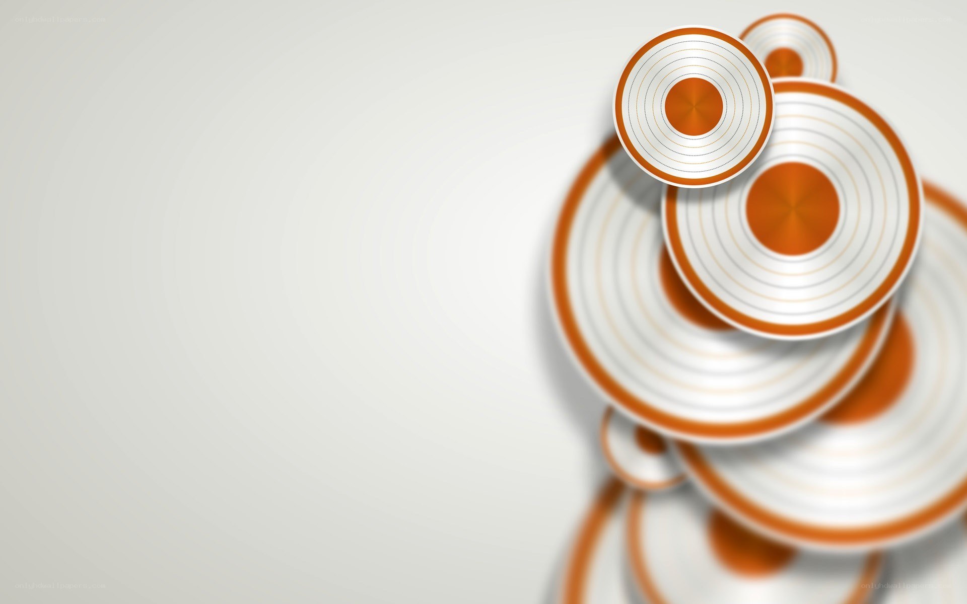 abstract orange circles