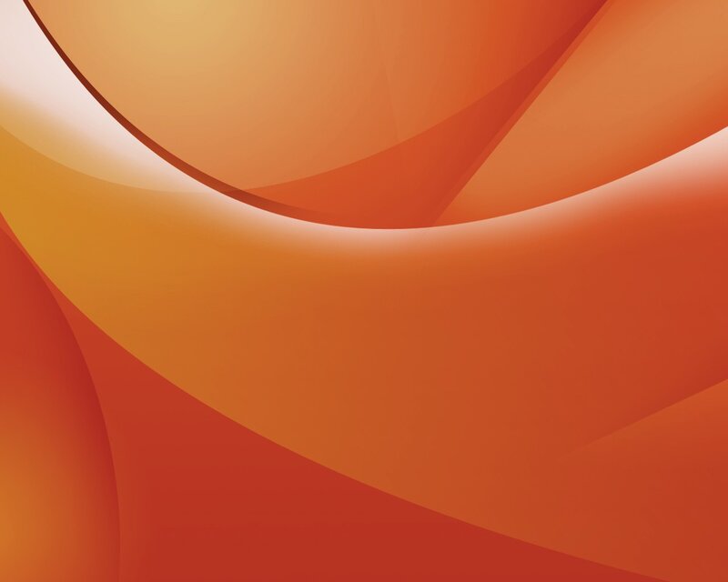 Abstract Orange Curves — Warm, Red