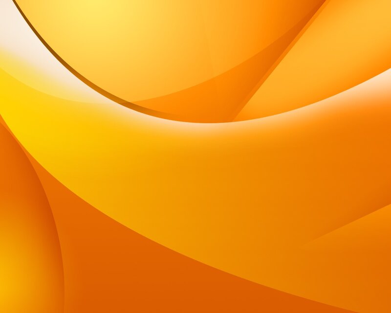 Abstract Orange Curves — Warm, Yellow