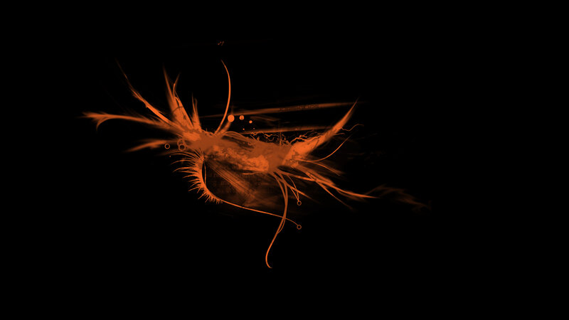 Abstract Orange Design — Dramatic