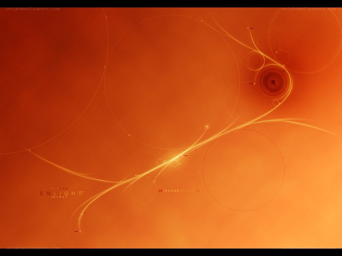 Abstract orange digital art