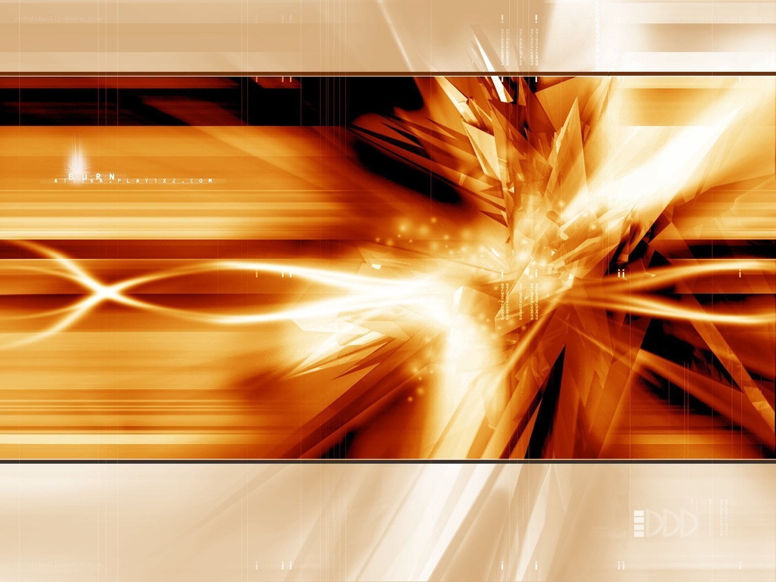abstract orange energy burst