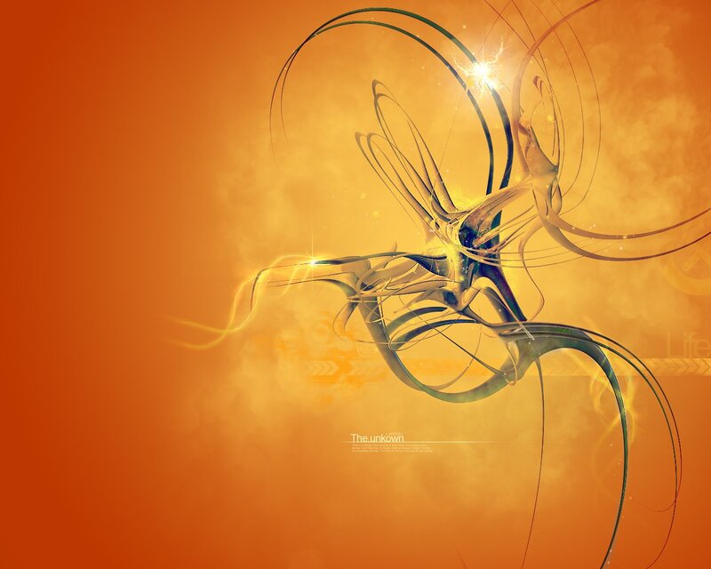Abstract orange energy design