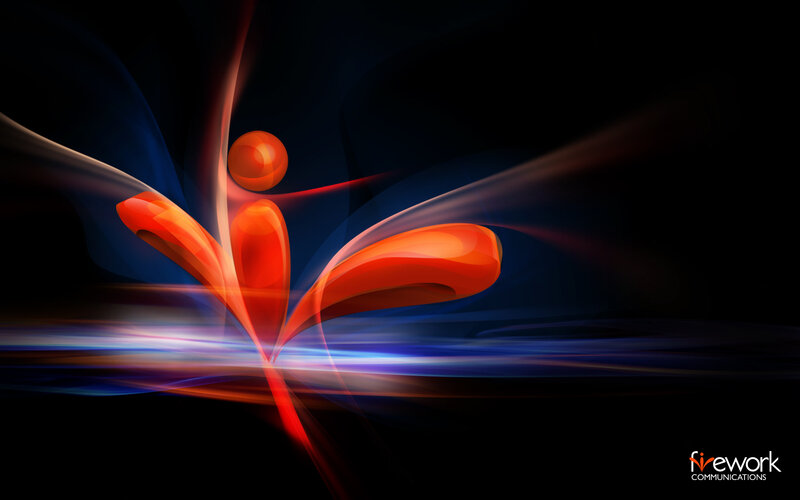Abstract Orange Figure
