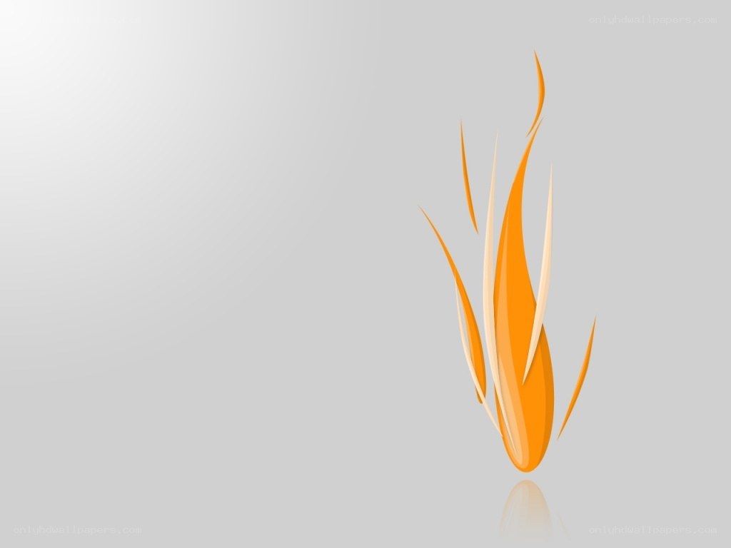 abstract orange flame design