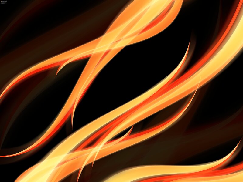 Abstract orange flame design