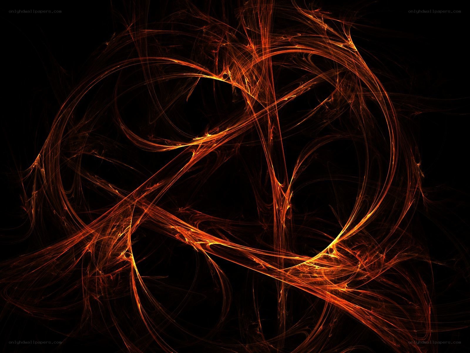 Abstract orange fractal design