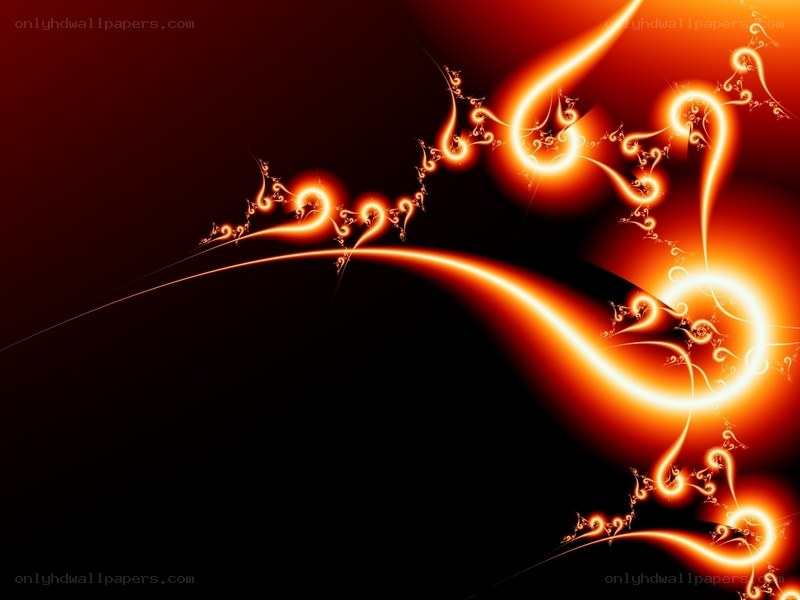 Abstract orange fractal design